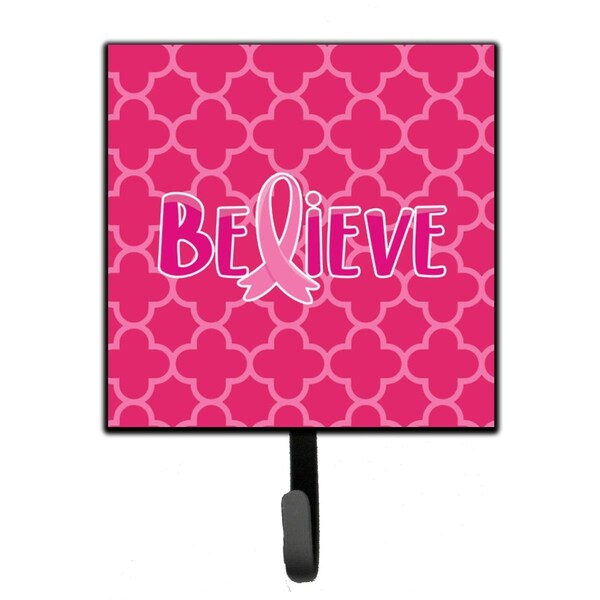Carolines Treasures Breast Cancer Awareness Ribbon Believe Leash or Key Holder BB6980SH4 - main